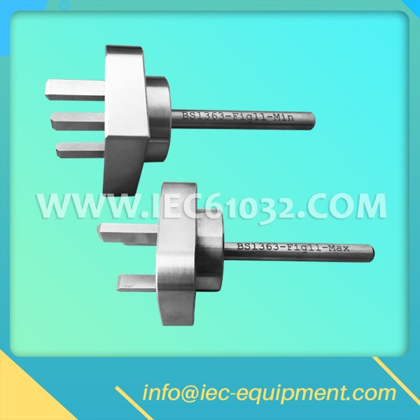 BS1363-1 Figure 11 Go Gauges for Socket-Outlet
