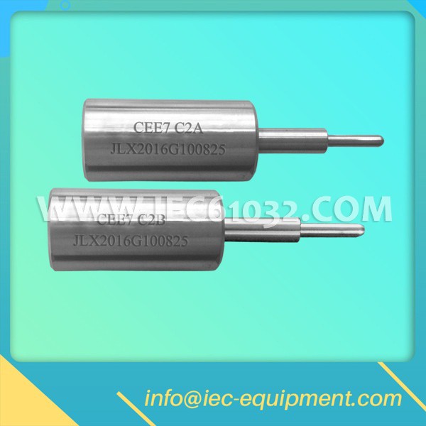 CEE7 C2 Gauges for 10/16A 250V Two-pole socket-outlets and Two-pole Plugs with Pin-type Earthing-contact