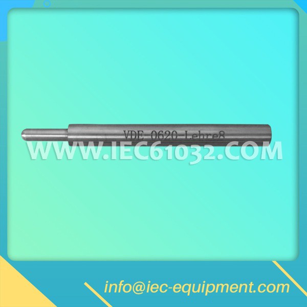 DIN VDE 0620-1:2010 Lehre 8 Gauge for Testing Largest Opening Width of Contact Sockets